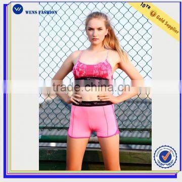 Fashion Slim Fit Sports Wear Embroidery Yoga Gym Women Shorts photo-2