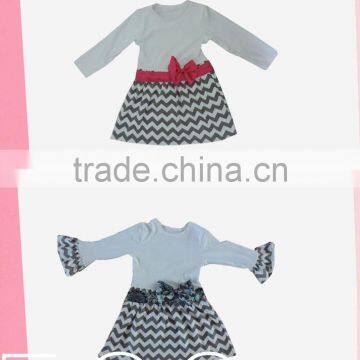 2017 hot sale children Clothing kids clothing wholesale from turkey baby girls fall stripe dress