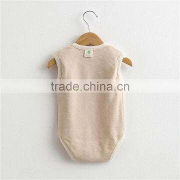 Wholesale 100% Organic Cotton Baby Romper Outfit Newborn Baby Girl Boy Romper photo-4