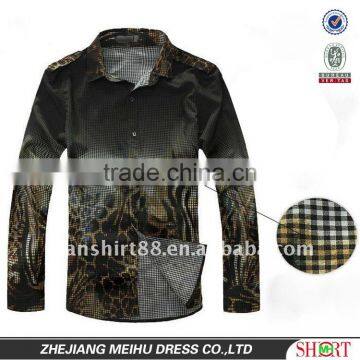 latest man's CVC non-iron slim fit casual shirt