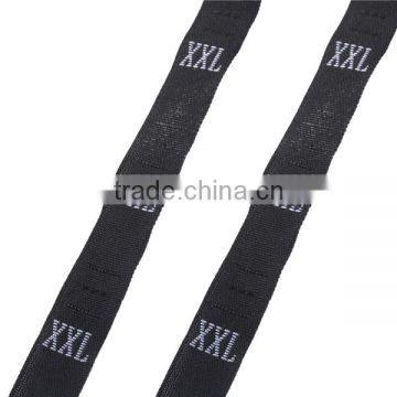 Polyester Clothing Labels Tags Craft Black Size XXL Embroidered Custom Appliques