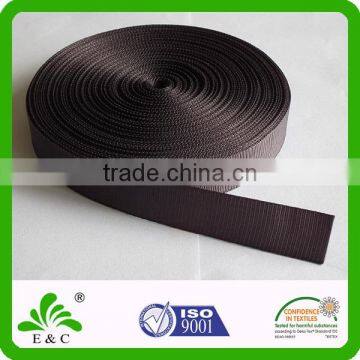 2015 wholesale top grade flat rubber elastic tape shining nylon webbing