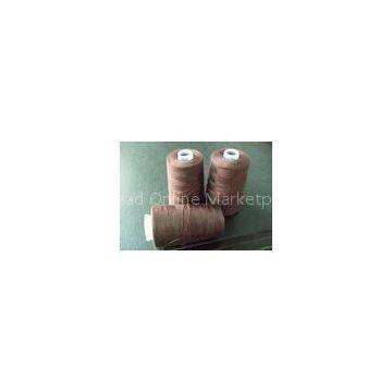 Brown Spun 100% Polyester Sewing Thread 20s / 2 3000yds Low Shrinkage