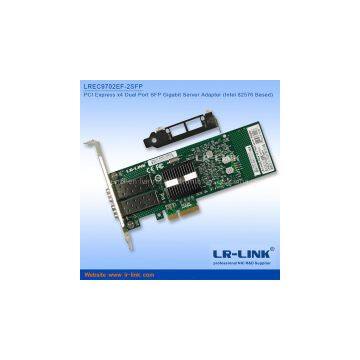 LR-LINK PCI Express x4 Dual Port SFP Gigabit For Server Network Card Adapter (Intel 82576 Based)