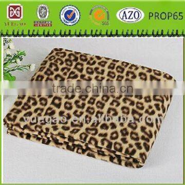 leopard print polar fleece blanket