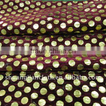 100% polyester plain woven velvet, velour fabric