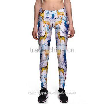 yellow deer book stripe joggingyoga legging capris/morning xg plus size fitness training athletic legging/ tight sports pants