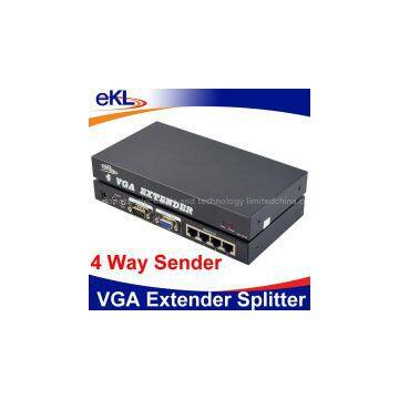 4 Ports VGA Extender 100m / 200m / 300m