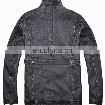 2017 Lastest Fashion Hot Sale Diamond Quilted pu Men Long Jacket photo-3