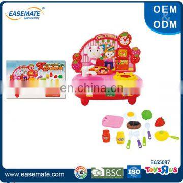 Wholesale kids plastic kitchen toys set electric kitchen stove