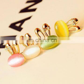 Fancy love Jewelry opal earring wholesale cheap price cute rabbit earring