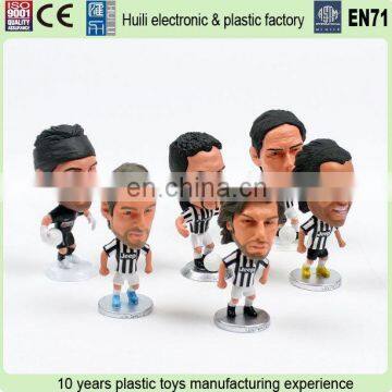 7cm custom football player action figures, pvc football figure, custom football player action figure for promotion