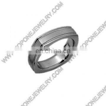 2017 mens square titanium ring