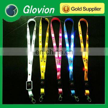 Hot selling led flashing lanyards for party ultra-high-bright led light lanyard