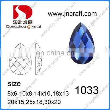 Mirror Flat Back Glass Stones (can drill holes) for Jewelry Accessories