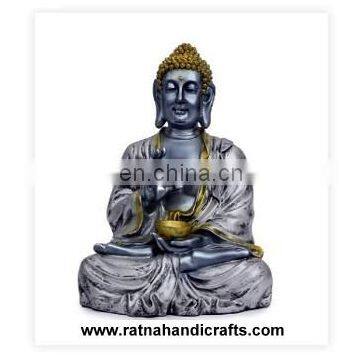 Meditation Buddha Small Poly Resin Statue