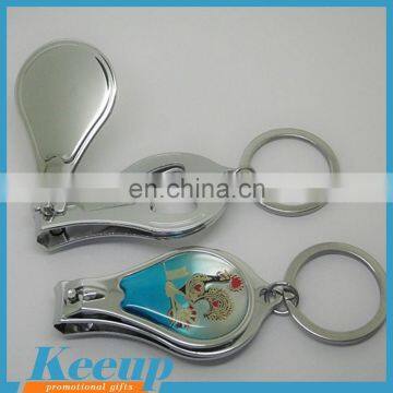 Promotional carbon steel Epoxy logo bottle opener scissors