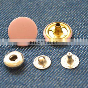 Metallic fashion pink color metal snap button maker