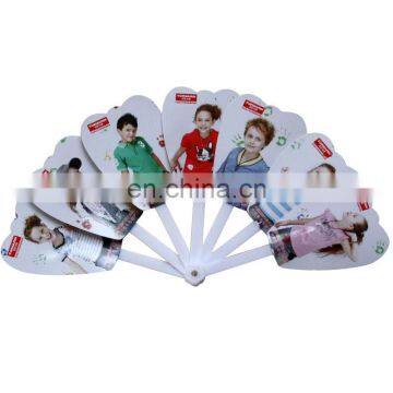 high-quality advertise brand custom person fold fan wholesal