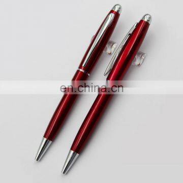 dark metallic red classic hot sale promotion twist metal ballpoint ball pen