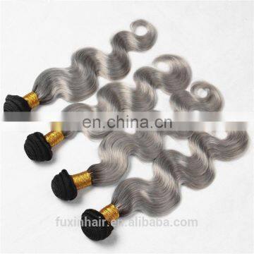 Silver Grey Human Hair for Braiding 1b Grey Ombre Grey Human Hair Weaving Wig