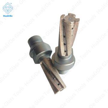 Overall Diamond CNC Glass Milling Tool Bronze Alloy Router Portable Abrasive Tools photo-4