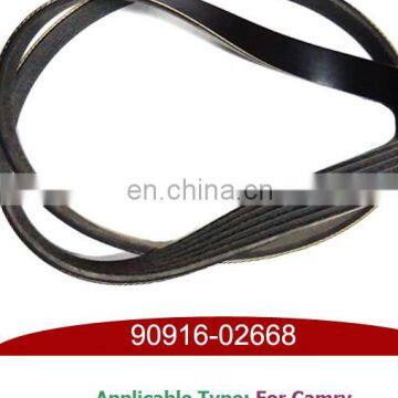 High Performance Auto Parts Rubber V-belt 6PK 1256 for Camry OEM:90916-02668 photo-2