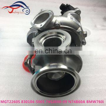MGT2260S Turbo 830104-5001S 11657646095 N74B60A Engine Turbocharger for BMW 760 i F01 F02 F03 Engine photo-4