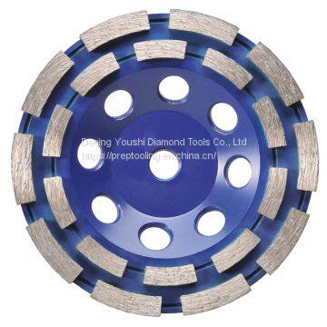 Turbo diamond grinding cup wheel