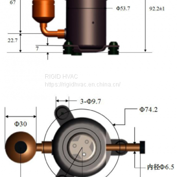 2~15HP Copeland Compressor Condensing Unit, Refrigeration Unit for Cold Room Food Storage