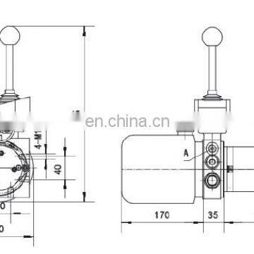 Double Acting 18MPa 24V/12V DC Hydraulic Power Unit photo-3