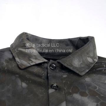 Men's Shirts Polyester Mesh Polo Shirt photo-3