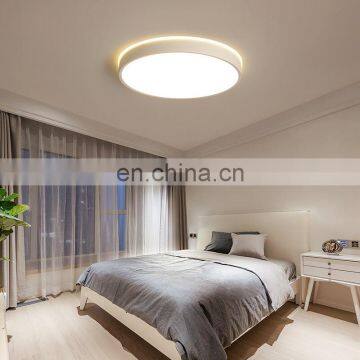 Simple Round White Bedroom Ceiling Lamp LED Chandelier photo-3