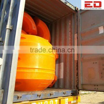 Plastic MDPE floaters for dredge pipeline