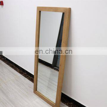 Large size solid wood frame standing mirror