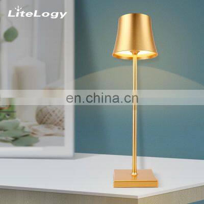 Modern decor rechargeable table lamp friendship lamp luxury cordless study lamp