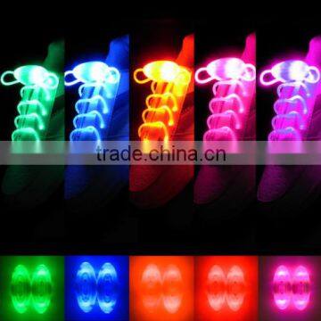 LED Flashing shoe laces Fiber Optic Shoelace Luminous Shoe Laces Light Up