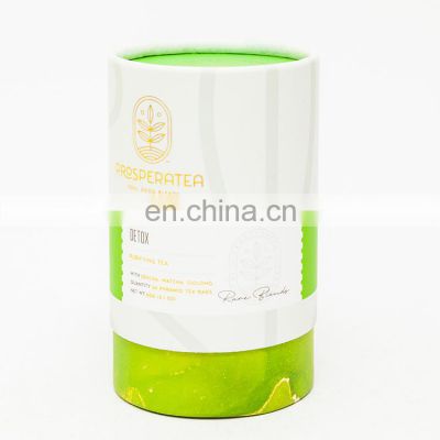 Eco friendly paper tins cardboard tube packaging tube boxes