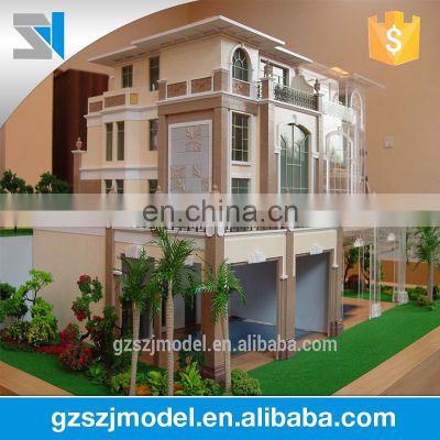 Architectural villa design model with led light , architect model supplies