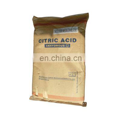 Acidity Regulator Citric Acid Anhydrous 30-100 Mesh Food Grade Cofco Brand  for Food and Beverage