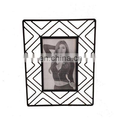 Home Decoration Accessories Fancy Black Metal Wire Photo Picture Frames