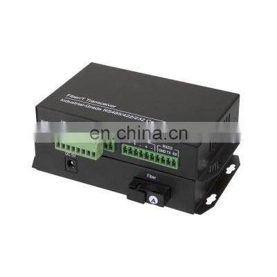 Manufacture  Mini Type 1 Pair 4 Channel RS485 Bidirectional Data Fiber Optic Video Converter