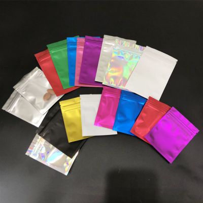 custom printed food mini colored zip lock aluminium moisture barrier bag