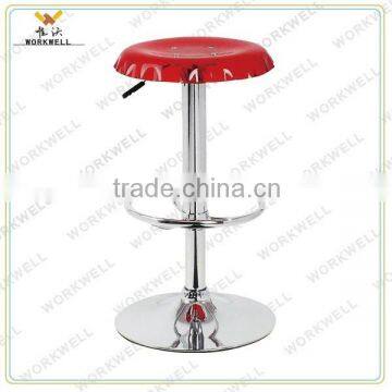Workwell Cheap Design Aryclic Metal High Swivel Bar Lounge Chairs photo-2
