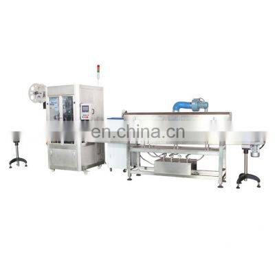 automatic round bottle shrink wrap label sleeve labeling machine