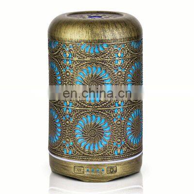 7 Colors Night Light Fragrance Essential Oils Metallic Aromatherapy Aroma Diffuser Metal 250ml