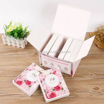 custom designs white cardboard cosmetics face paper box