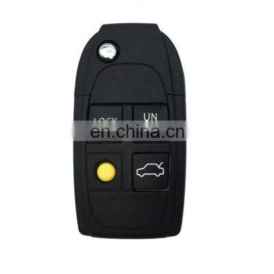 4 Buttons Flip Remote Car Smart Key Shell Case Cover Blank Fob For Volvo S40 V40 C70 S60 S80