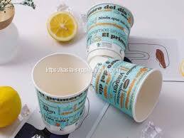 Custom Printed personalized 8oz Double Wall Paper Hot Coffee Cup