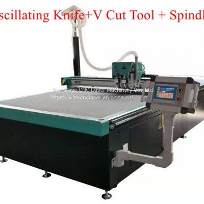 cnc oscillating knife vibrating blade digital flatbed cutting machine for sign making